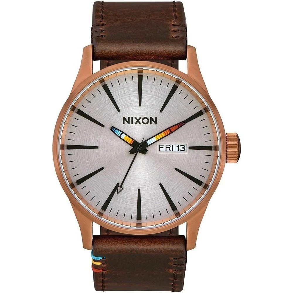 Nixon A105-3173 Sentry Leather Watch