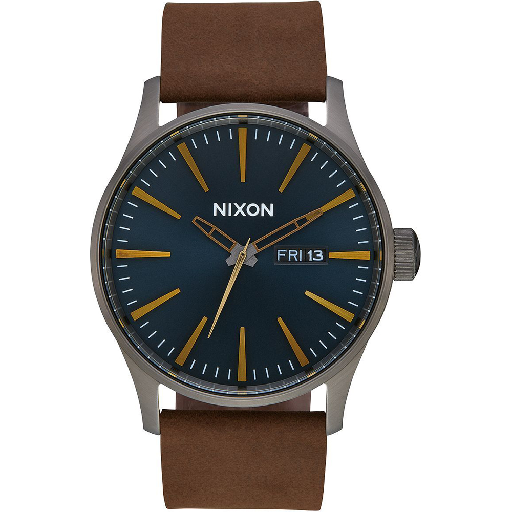Nixon A105-2984 Sentry Leather Watch