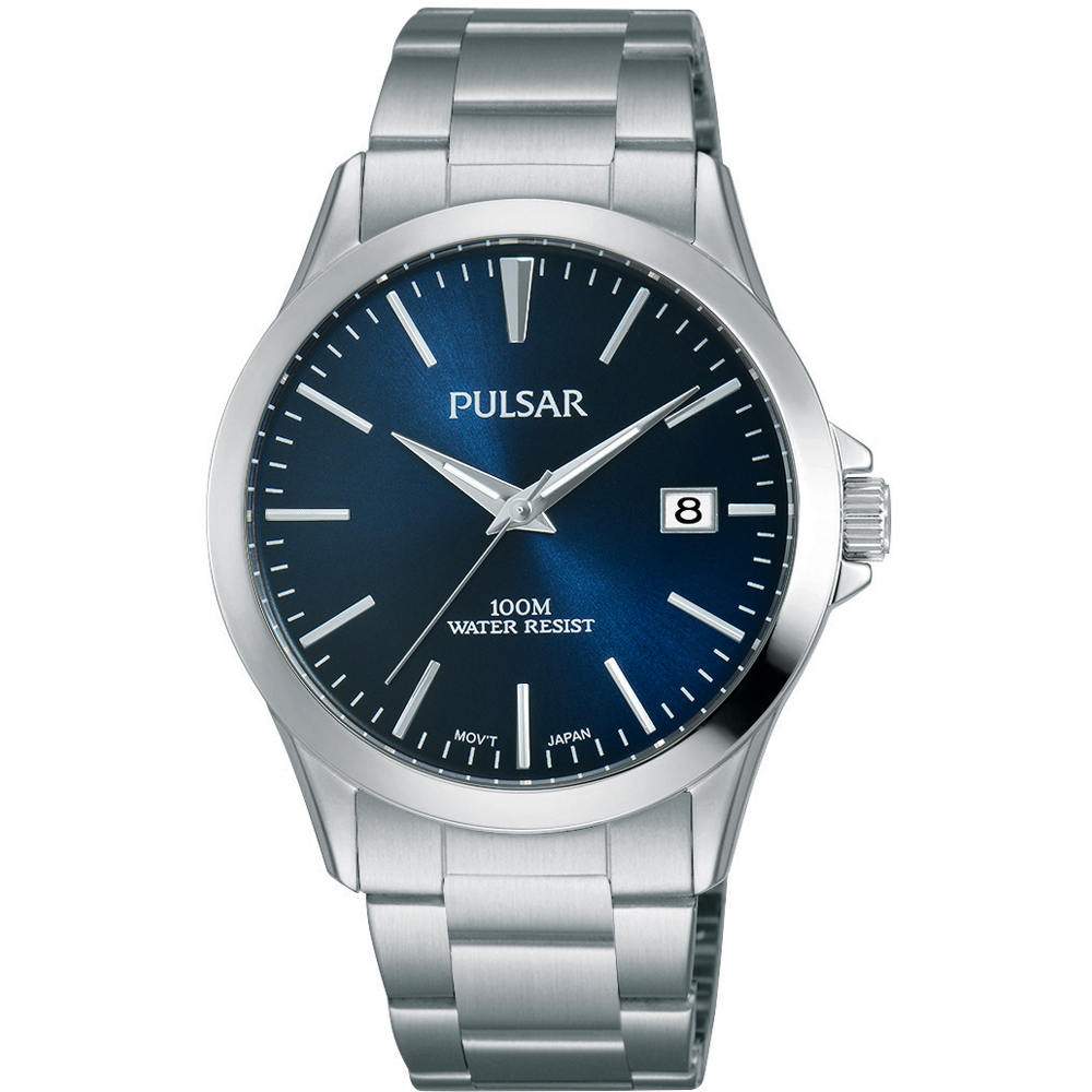 pulsar watch silver