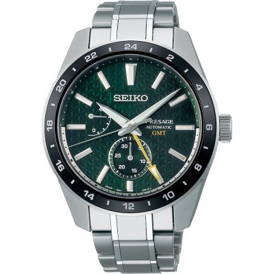 Seiko Sharp Edged SPB219J1 Presage Sharp Edged GMT Watch