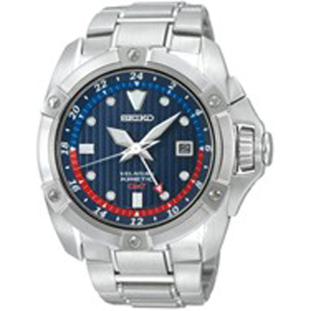 Seiko SUN011P1 Velatura Kinetic GMT Watch