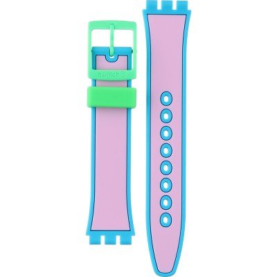 Swatch Plastic - Originals Medium (34mm) /Access/Solar/Musicall/Stop - G/SK/SL/SR/SS/SO28 AGZ342 GZ342 Serious Action Strap