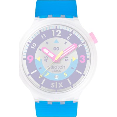 Swatch ASB01K400 Neon Hielo Strap
