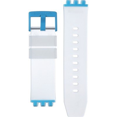 Swatch Plastic - BigBold - SB0/SO27 ASO27E105 SO27E105 BlueInJelly Strap