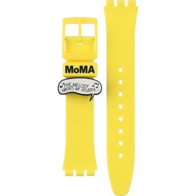 Swatch Plastic - Originals Medium (34mm) /Access/Solar/Musicall/Stop - G/SK/SL/SR/SS/SO28 ASO28Z117 Reverie by Roy Lichtenstein Strap