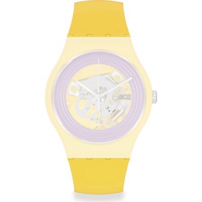 Swatch Plastic - Originals Large (41mm) SUO/SO29/SO32 ASO29J100 Purple Rings Yellow Strap