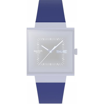 Swatch ASO34N700 Squarely Blacklight Strap