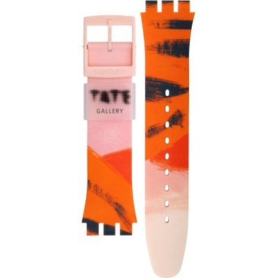 Swatch ASUOZ362 Barns-Graham's Orange and Red on Pink Strap