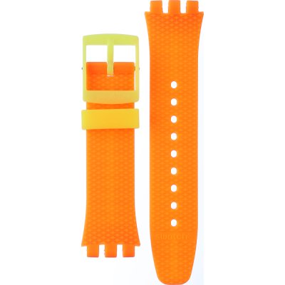 Swatch Plastic - New Chrono - SUS ASUSB422 Neon Signal Flag Strap