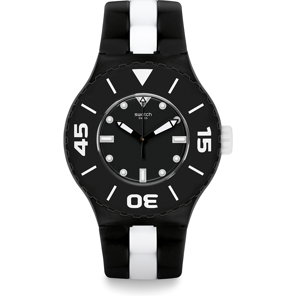 Swatch Scuba Libre SUUB102 B&W Deep Watch