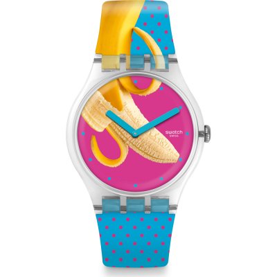 Swatch Originals Large (41mm) SUOK140 Banana Slip Watch