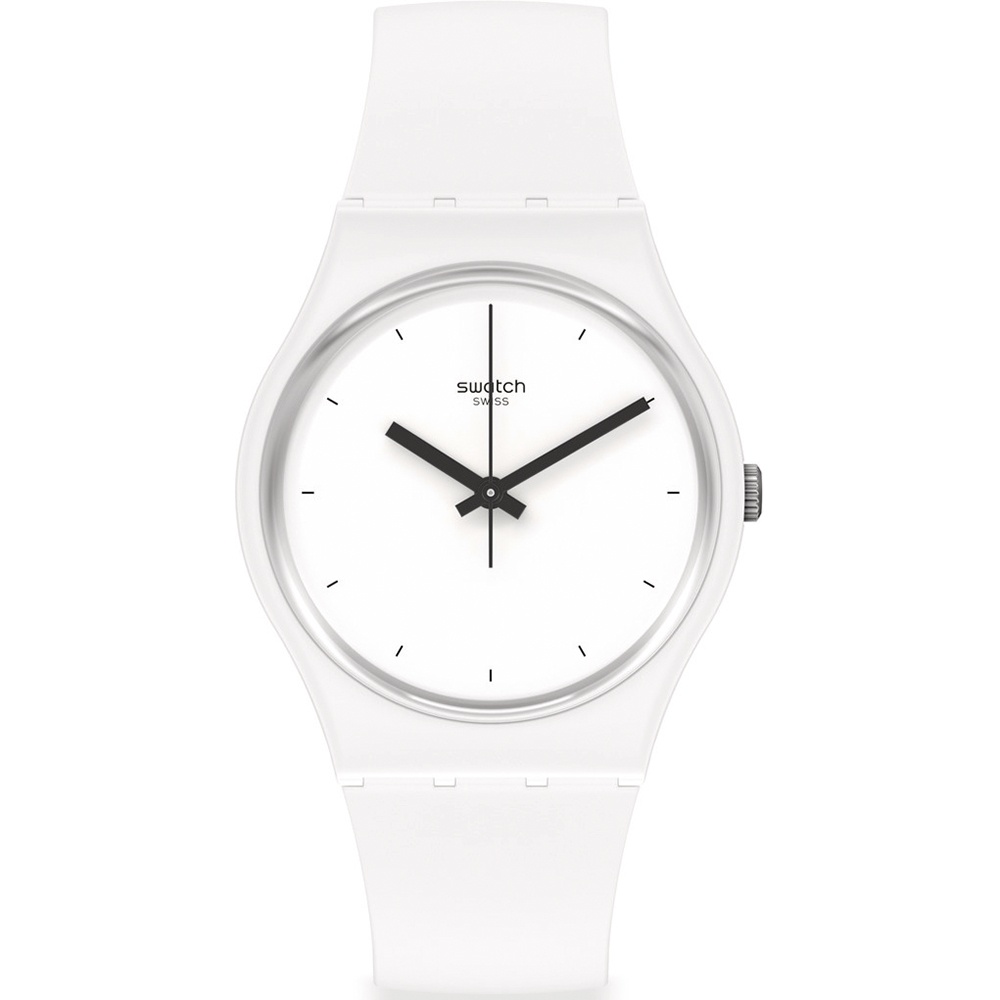 Swatch Standard Gents SO31W100 Think Time White Watch