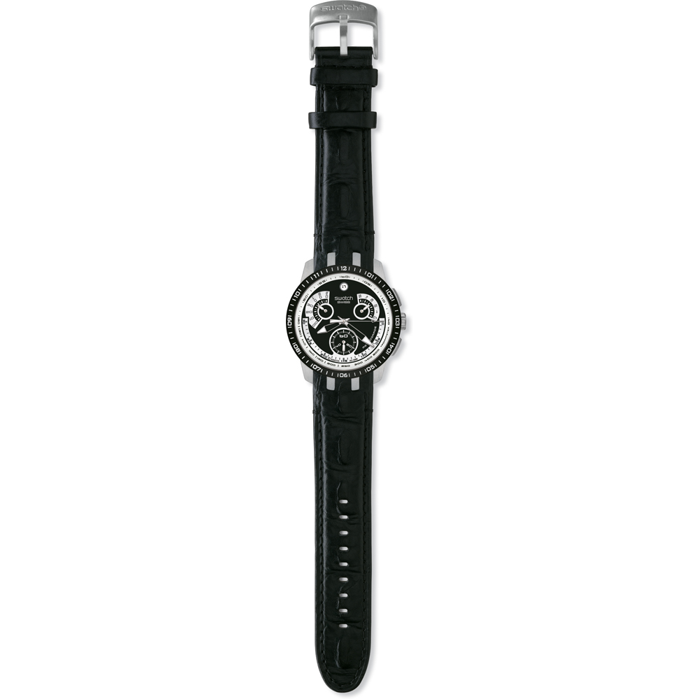 Swatch Retrograde YRS413 Black Haze Watch