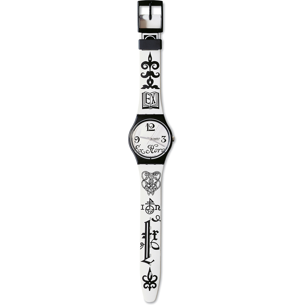 Swatch Standard Gents GB163 Black Letter Watch