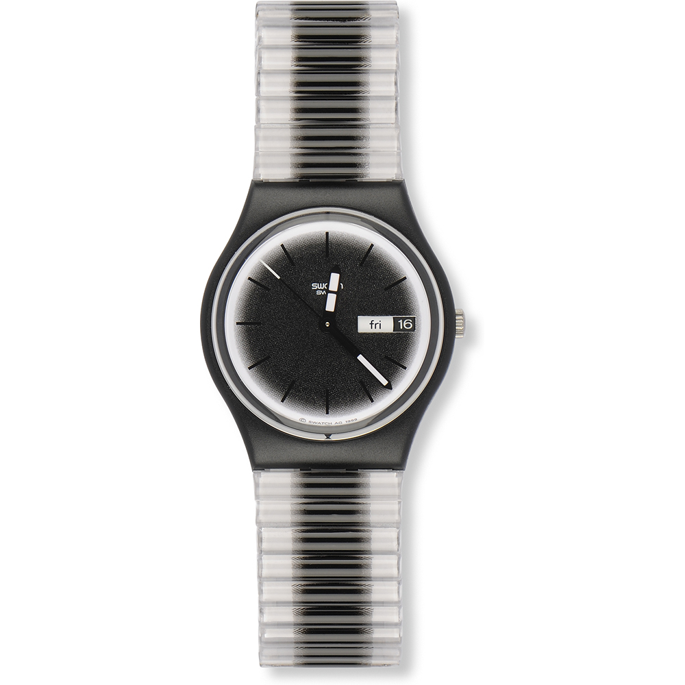 Swatch Standard Gents GB742 Black Margin Watch