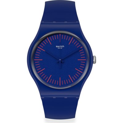 Swatch Originals Large (41mm) SUON146 Bluenred Watch