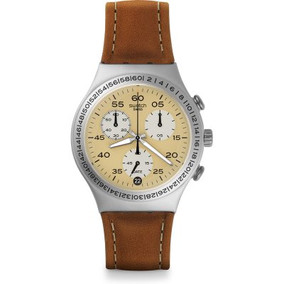 Swatch Irony Chrono YCS4053 Brushed Earth Watch