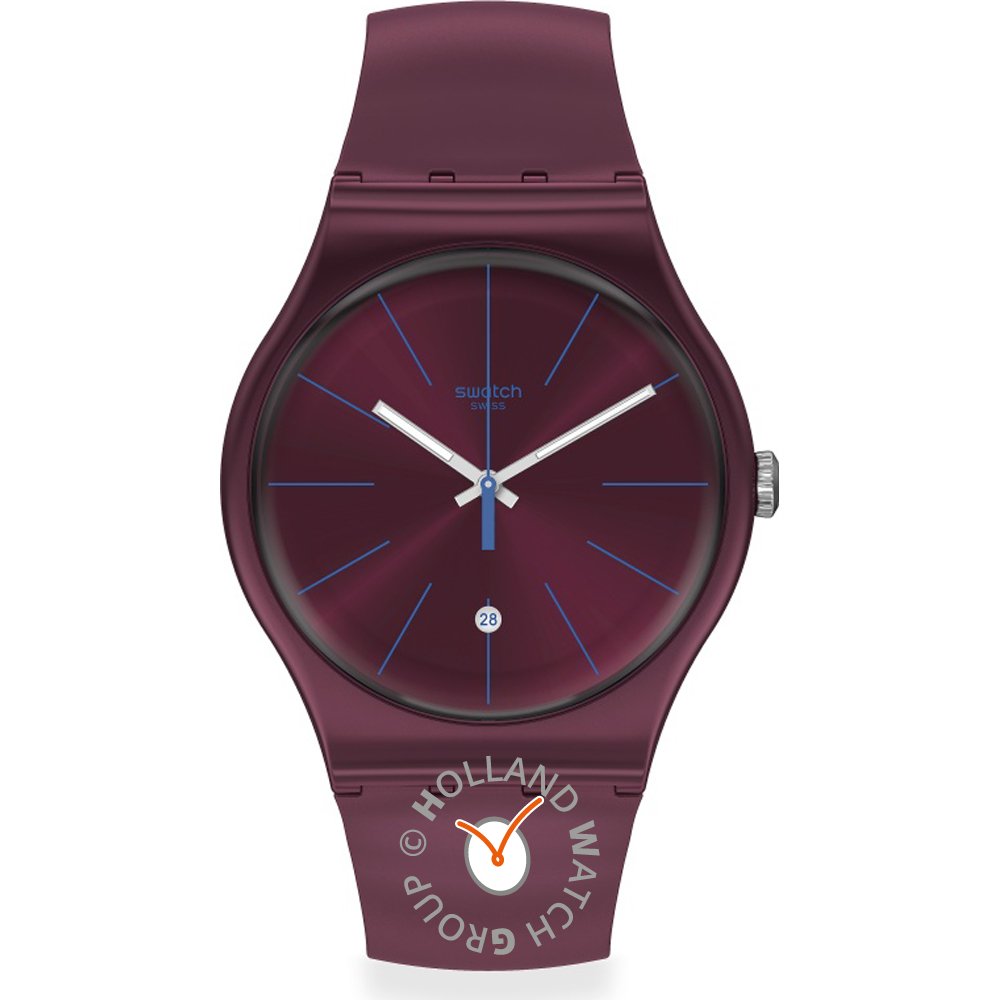 Swatch NewGent SUOR402 Burgundazing Watch