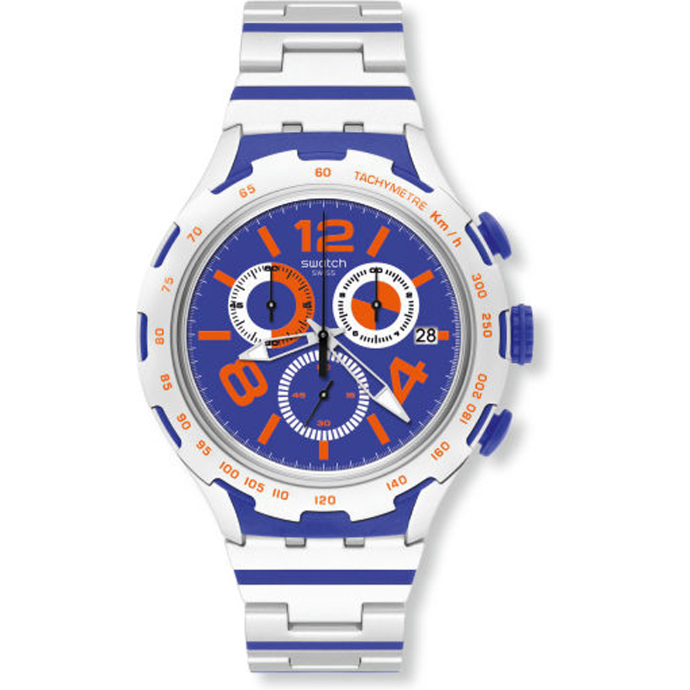 Swatch XLite Chrono YYS4011AG Chemical Blue Watch