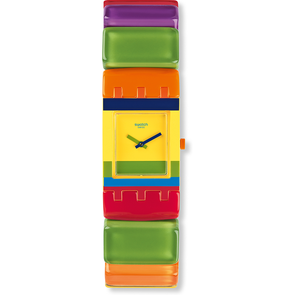 Swatch Square SUBJ101A Colorido Large Watch