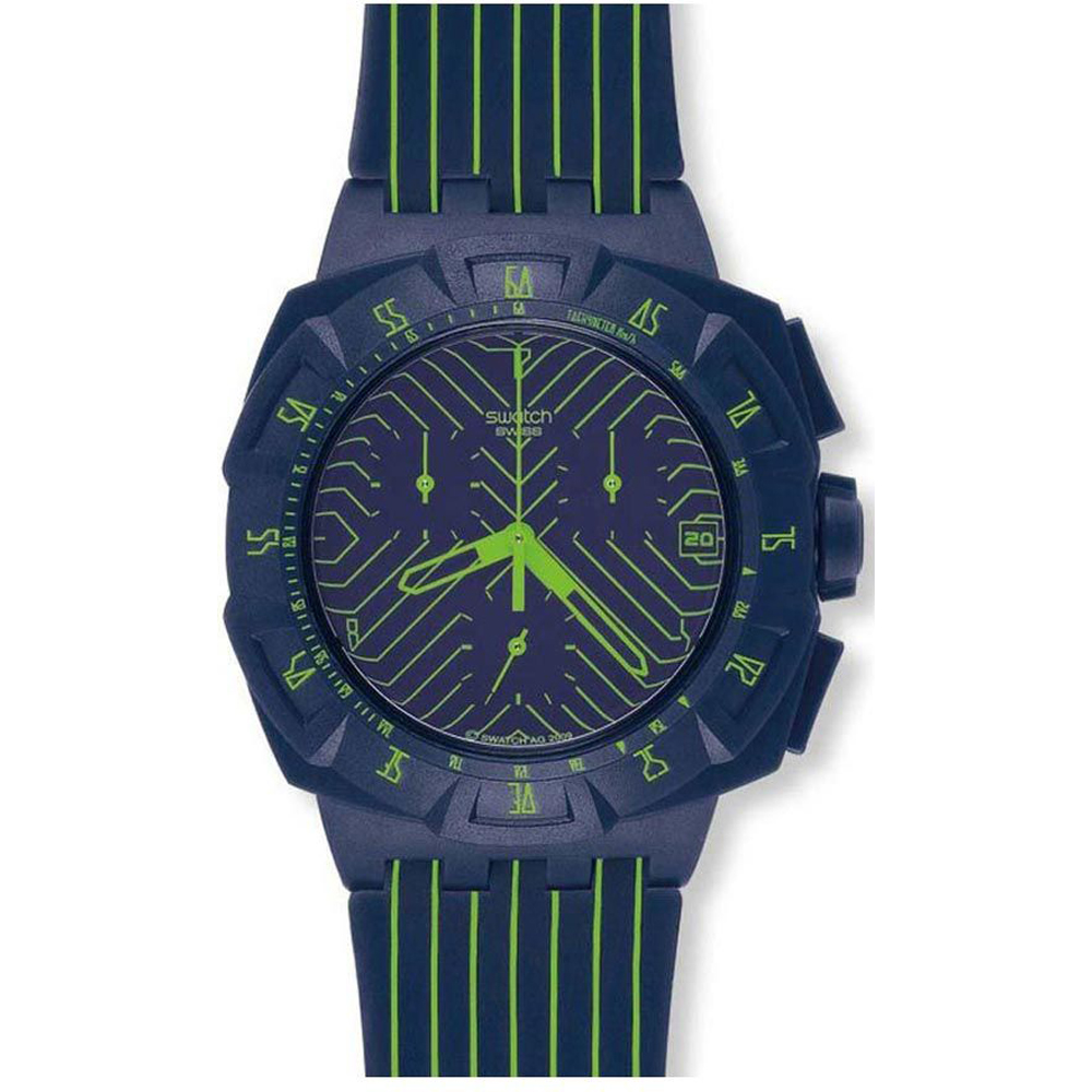 Swatch Chrono Plastic SUIN401 Fast Run Watch