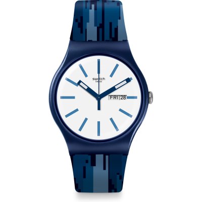 Swatch Originals Large (41mm) SUON712 Fiammablu Watch