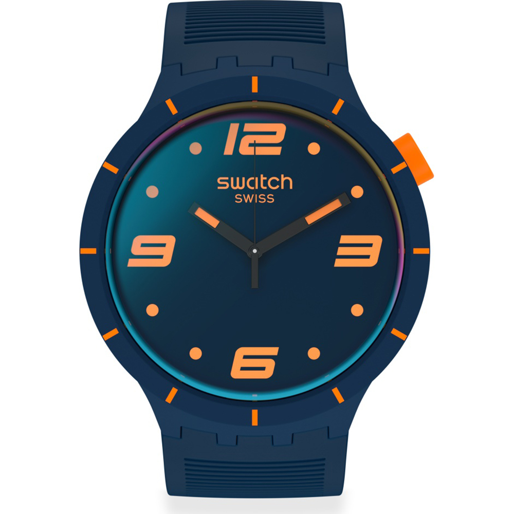 Swatch Big Bold SO27N110 Futuristic Blue Watch
