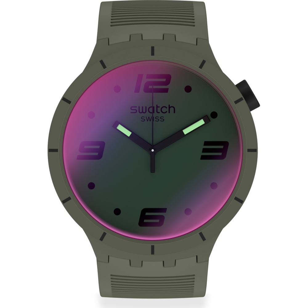 Swatch Big Bold SO27M105 Futuristic Green Watch