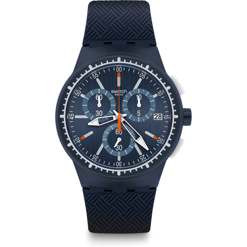Swatch New Chrono Plastic SUSN410 Gara In Blue Watch
