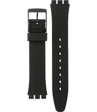 swatch black plastic strap