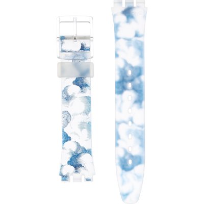 Swatch Plastic - Originals Medium (34mm) /Access/Solar/Musicall/Stop - G/SK/SL/SR/SS/SO28 AGE263 GE263 Dutch Skies Strap