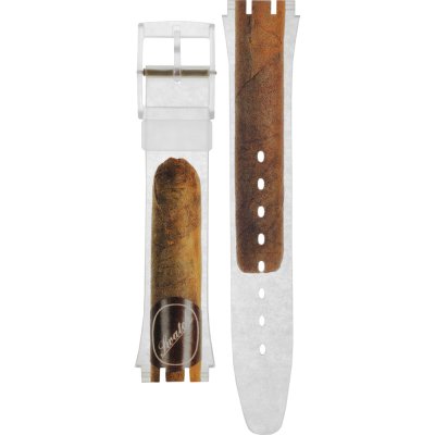 Swatch Plastic - Originals Medium (34mm) /Access/Solar/Musicall/Stop - G/SK/SL/SR/SS/SO28 AGK250 GK250 Cigar Strap