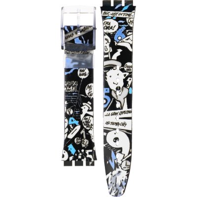 Swatch Plastic - Originals Medium (34mm) /Access/Solar/Musicall/Stop - G/SK/SL/SR/SS/SO28 AGK265 GK265 Furto Strap