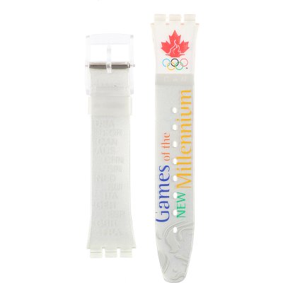Swatch Plastic - Originals Medium (34mm) /Access/Solar/Musicall/Stop - G/SK/SL/SR/SS/SO28 AGK419E GK419E Run After Canada Strap