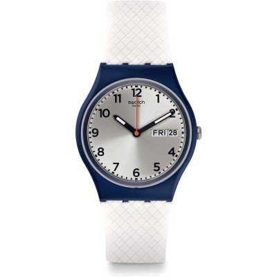 Swatch Originals Medium (34mm) GN720 White Delight Watch