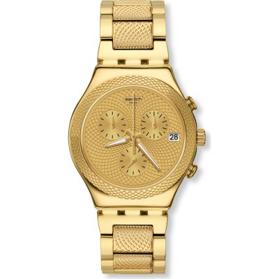 Swatch Irony Chrono YCG420G Goldy Full Watch