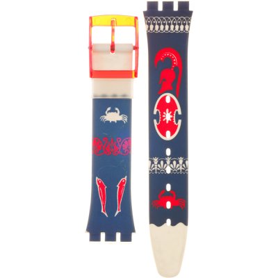 Swatch Plastic - Originals Medium (34mm) /Access/Solar/Musicall/Stop - G/SK/SL/SR/SS/SO28 AGR111 GR111 Tedophorus Strap