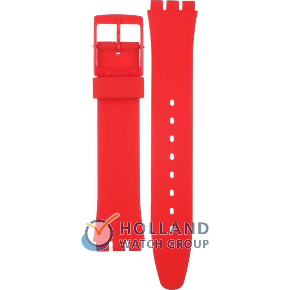 Swatch Plastic - Standard Gent AGR166 GR166 Eight For Luck Strap