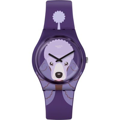 Swatch Originals Medium (34mm) GV133 Purple Poodle Watch