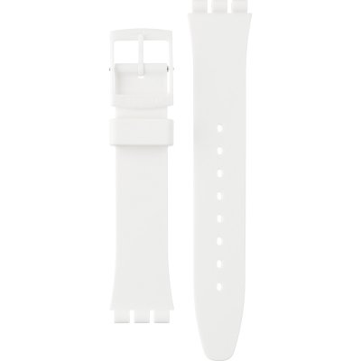 Swatch Plastic - Originals Medium (34mm) /Access/Solar/Musicall/Stop - G/SK/SL/SR/SS/SO28 AGW151O GW151 Just White Strap