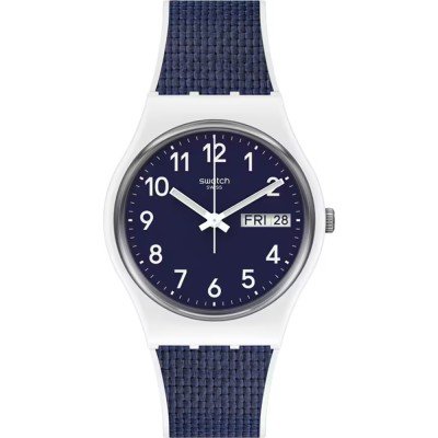 Swatch Originals Medium (34mm) GW715 Navy Light Watch