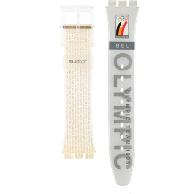 Swatch Plastic - Originals Medium (34mm) /Access/Solar/Musicall/Stop - G/SK/SL/SR/SS/SO28 AGZ150L GZ150L Olympic Team Belgium Strap