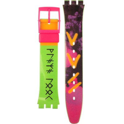 Swatch Plastic - Originals Medium (34mm) /Access/Solar/Musicall/Stop - G/SK/SL/SR/SS/SO28 AGZ215 GZ215 Playa Look Strap