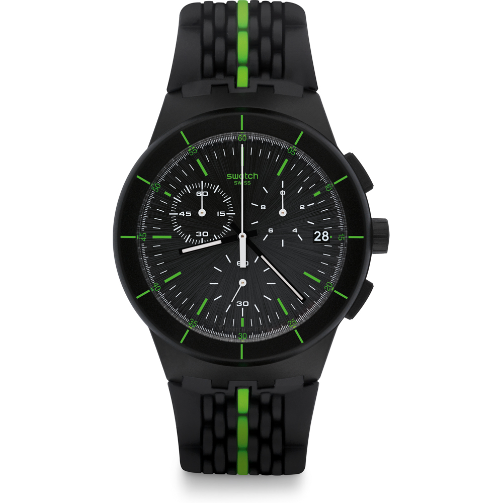 Swatch New Chrono Plastic SUSB409 Laser Track Watch