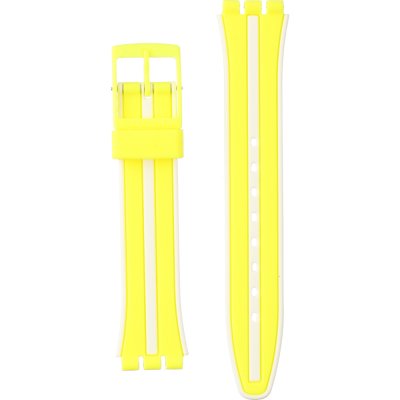 Swatch Plastic - Originals Medium (34mm) /Access/Solar/Musicall/Stop - G/SK/SL/SR/SS/SO28 AGJ702 Lemoncello Strap