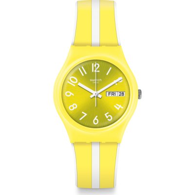Swatch Originals Medium (34mm) GJ702 Lemoncello Watch