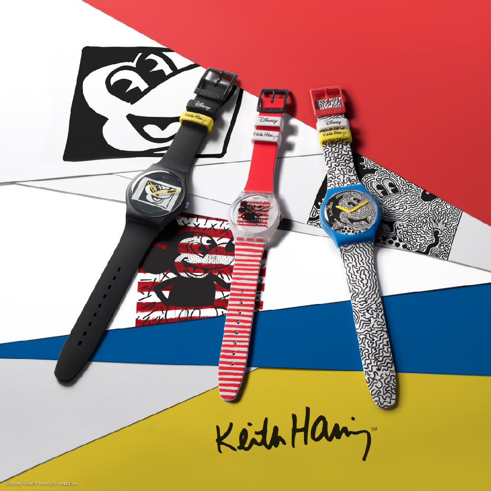 Swatch The Originals SUOZ337 Mickey blanc sur noir Watch • EAN:  7610522833166 • Watch.co.uk