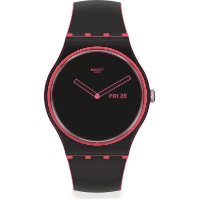 Swatch Originals Large (41mm) SO29P700 Minimal Line Pink Watch
