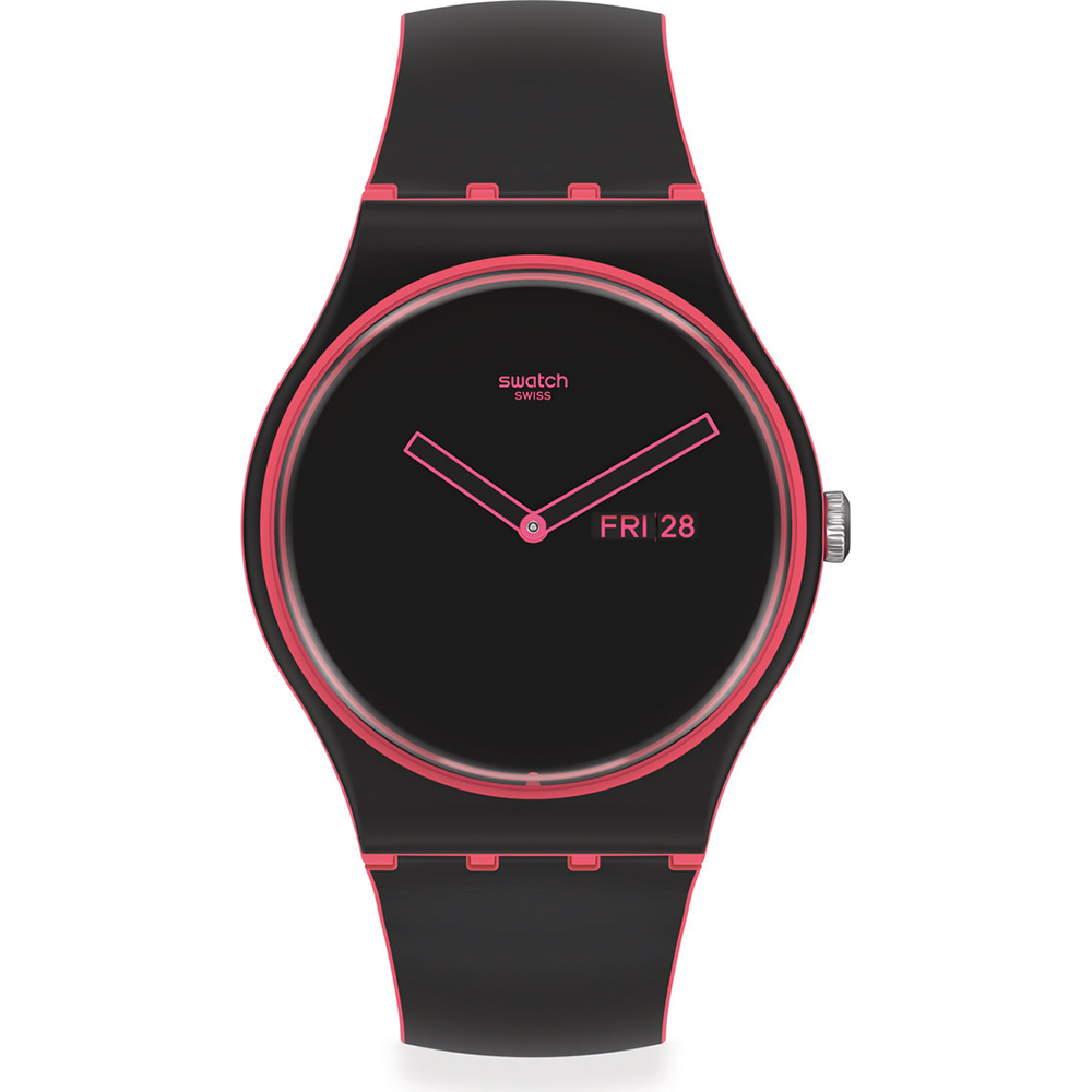 Swatch NewGent SO29P700 Minimal Line Pink Watch
