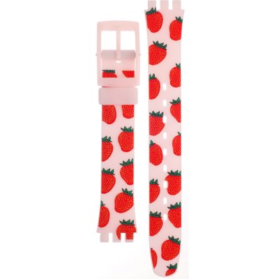 Swatch Plastic - Originals Small (25mm) - L ALP136 LP136 Miss Fraise Strap